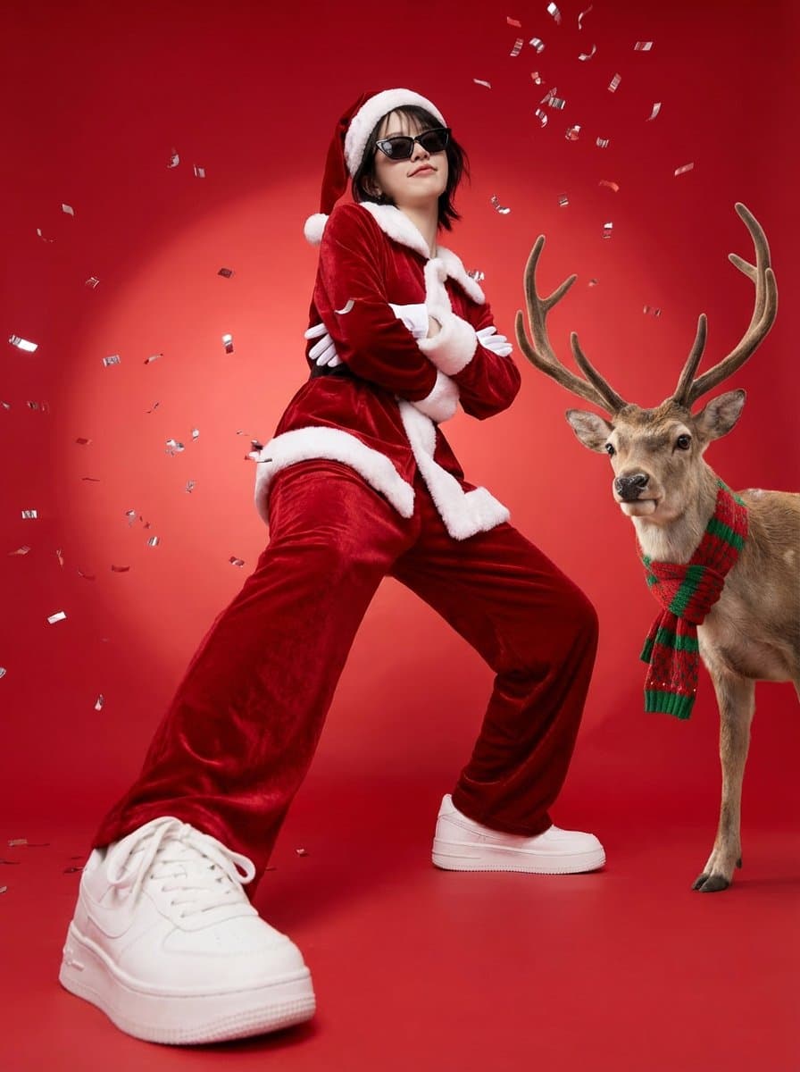 Vertical Full-Body Holiday Poster
