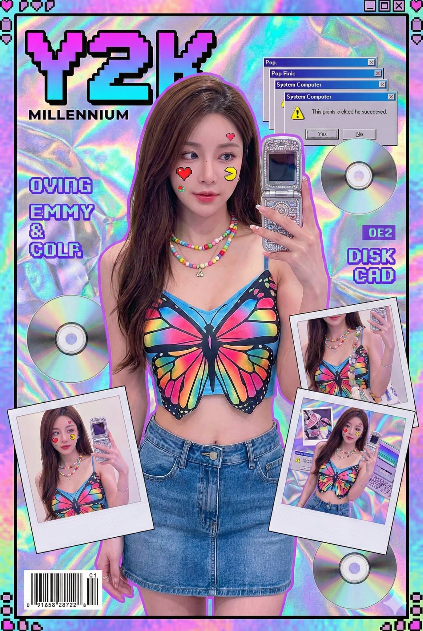 Y2K 밀레니얼 핫걸 레트로 픽셀 스타일