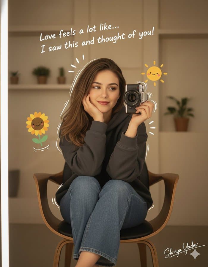 Realistic Photo with Illustrated Sticker Overlay — Generated result