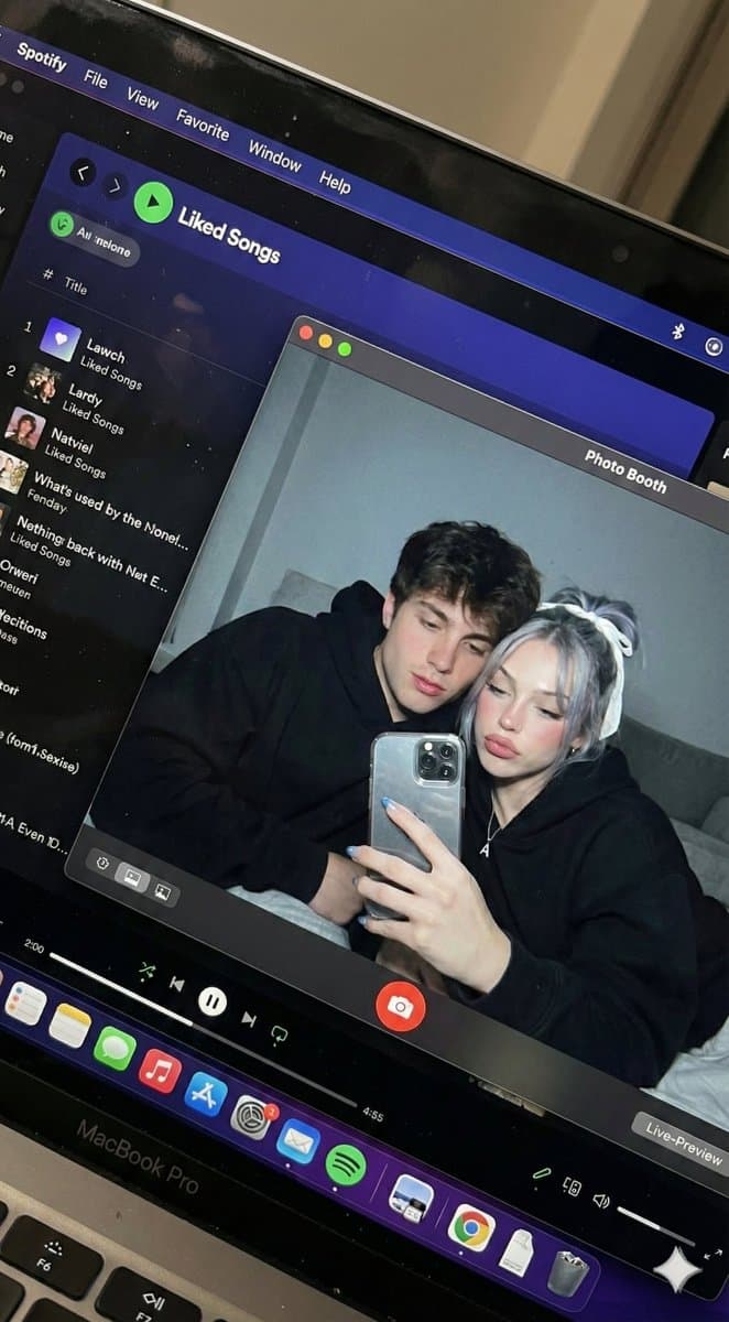 MacBook Selfie (Couple) — Generated result