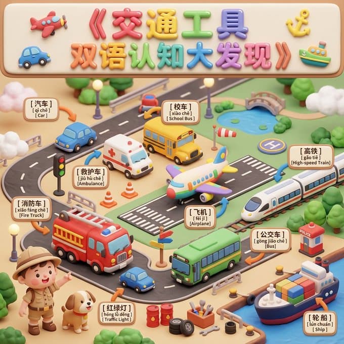 Bilingual Cognitive Discovery - Vehicles — Generated result