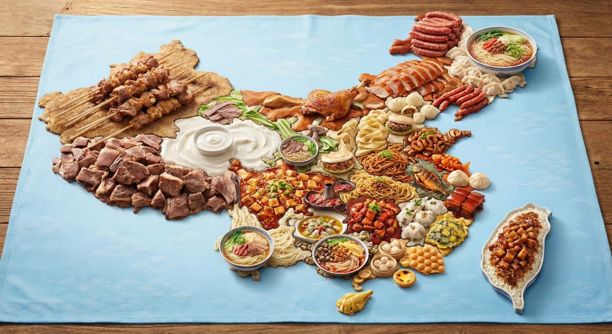 Iconic Food of Each City in China — Generated result