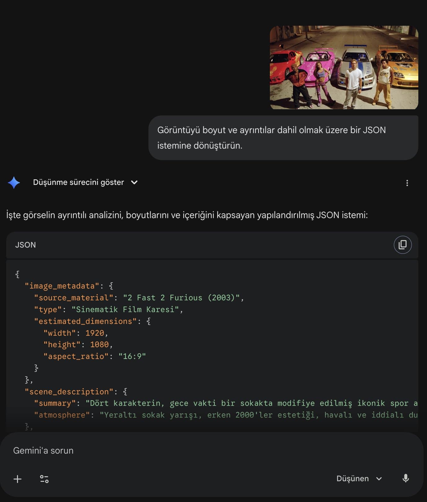 Prompts JSON de imagen inversa — Generated result
