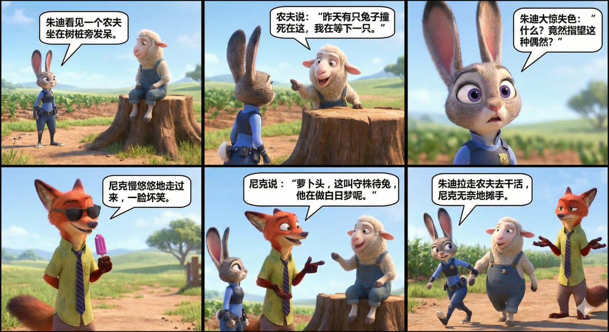 Judy และ Nick จาก Zootopia เล่าเรื่อง - รอกระต่าย