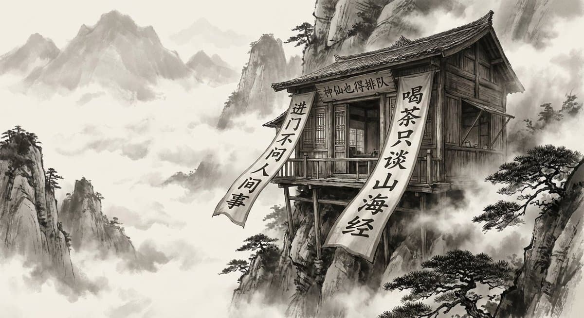 水墨画风格与写实摄影的结合 — Generated result
