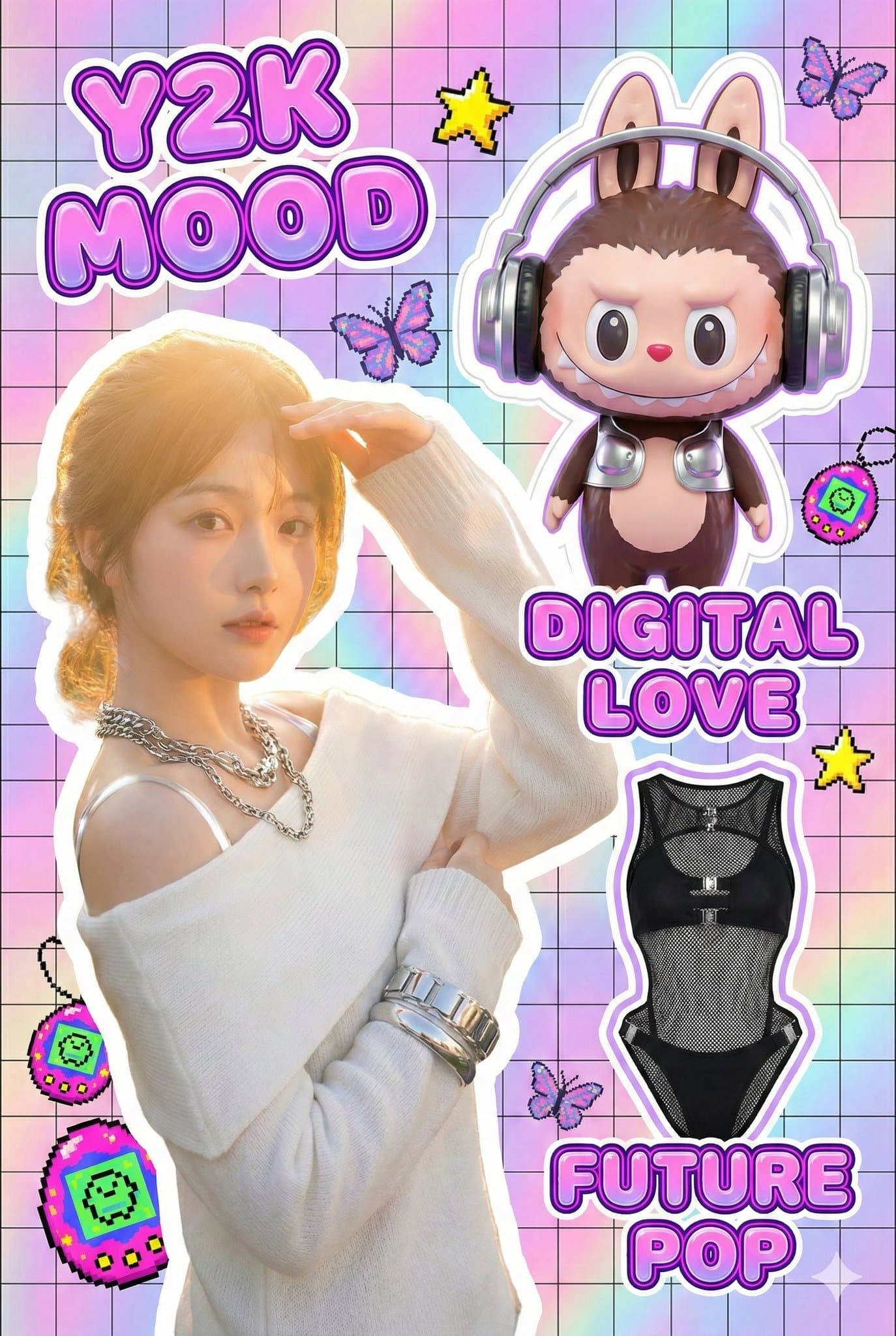 메탈릭 네온 플래너