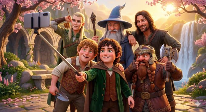 مشهد تحريك ثلاثي الأبعاد بأسلوب Pixar