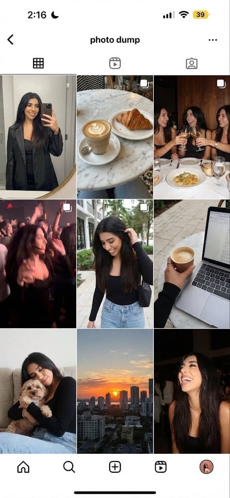 حساب Instagram جديد