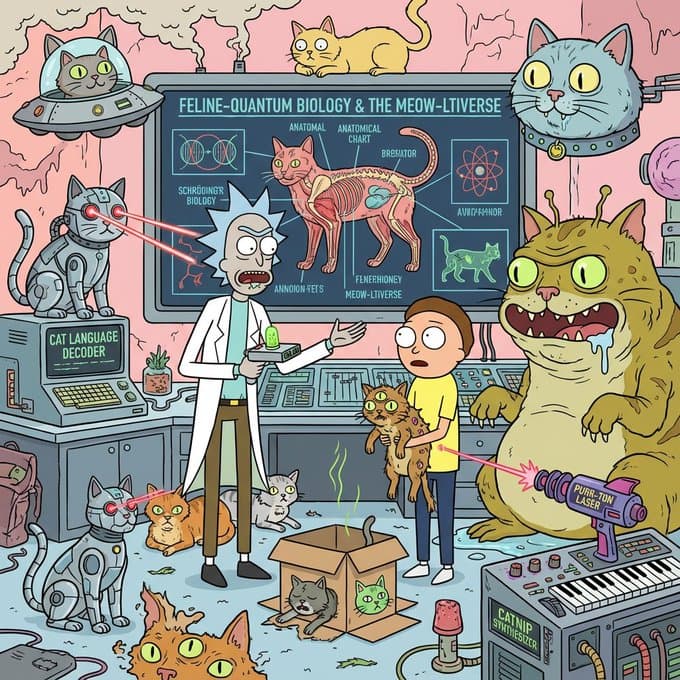 Tarjeta estilo Rick and Morty — Generated result