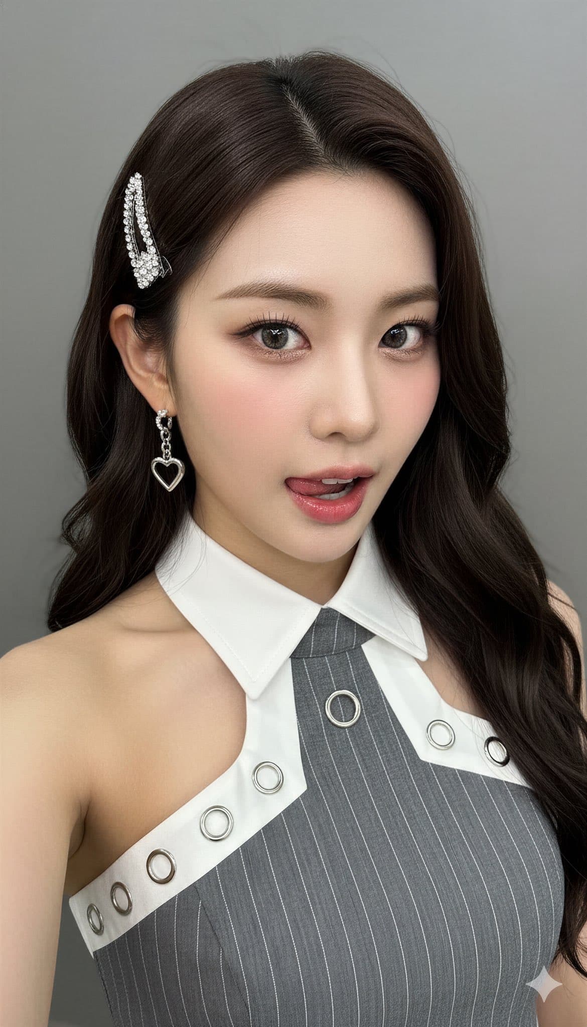 Perempuan Muda Asia Timur Bergaya Idol K-Pop