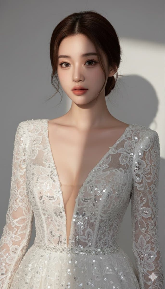 초정밀 사실주의 뷰티 인물 사진