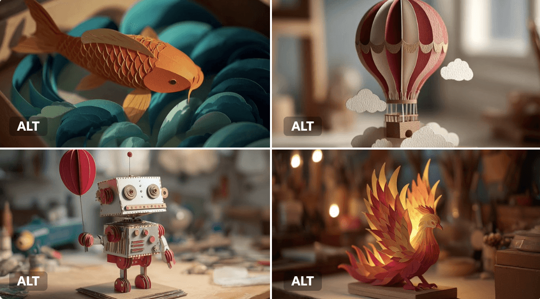 3D Paper Artworks