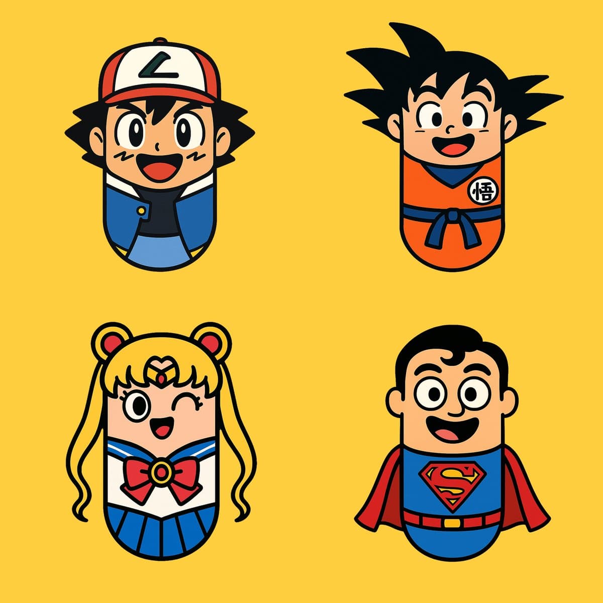 Cartoon Illustration Pill Character — Generated result