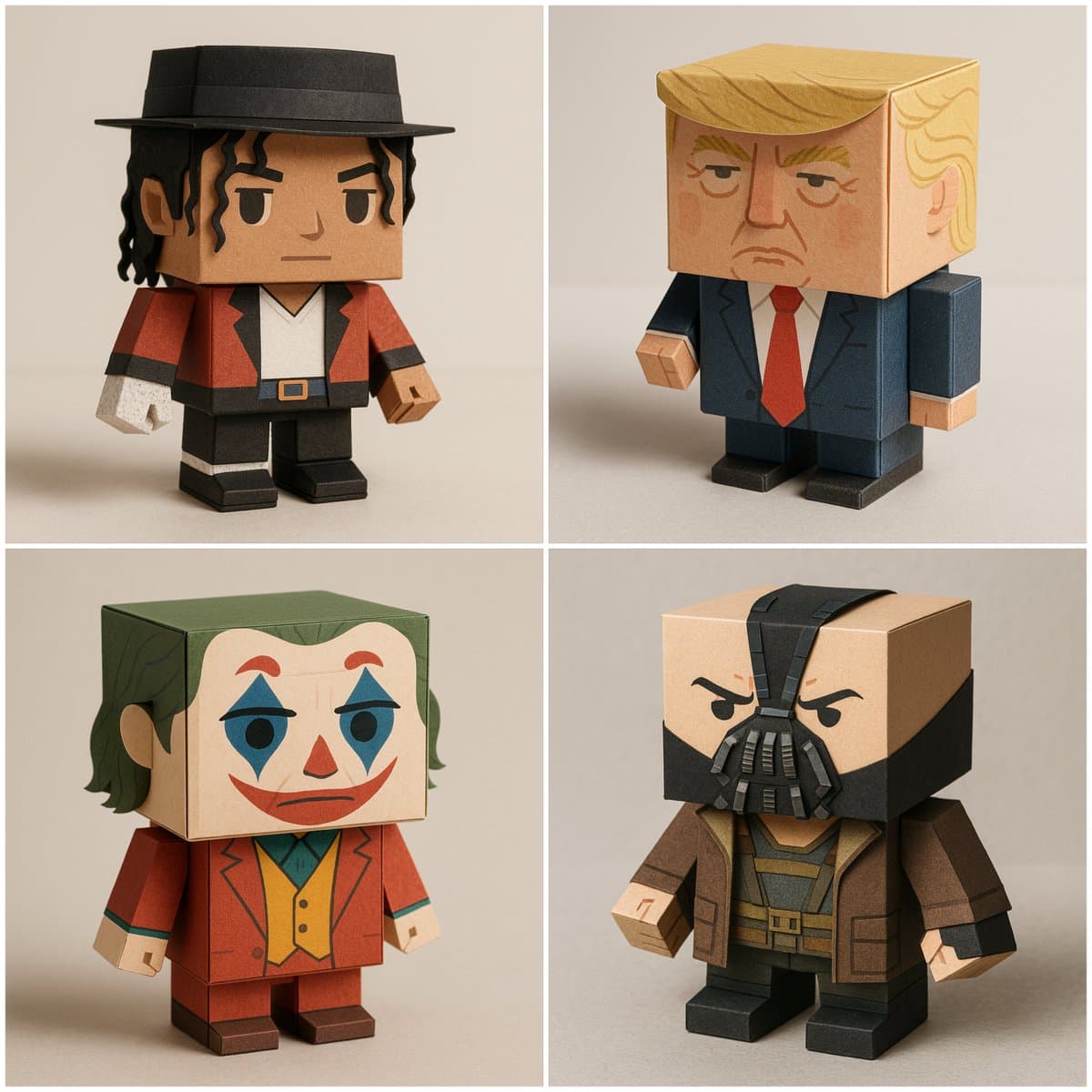 Jouet papercraft cubique ultra-détaillé