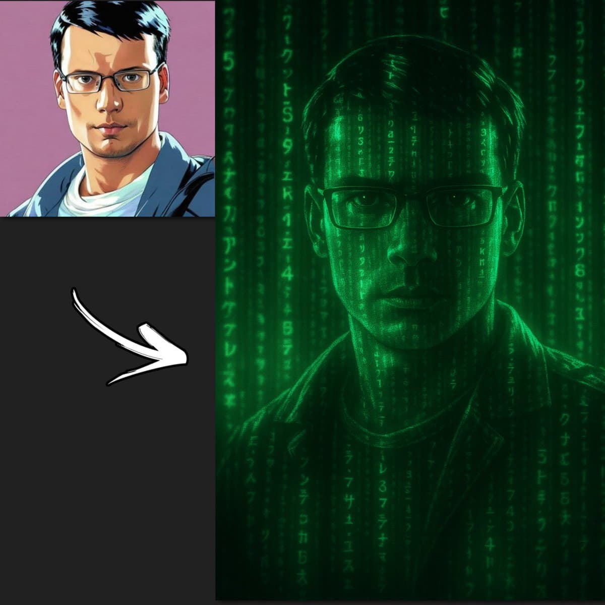 Matrix Green Code