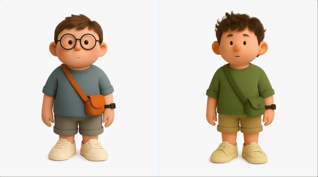 إنشاء عدة صور رمزية بأسلوب 3D