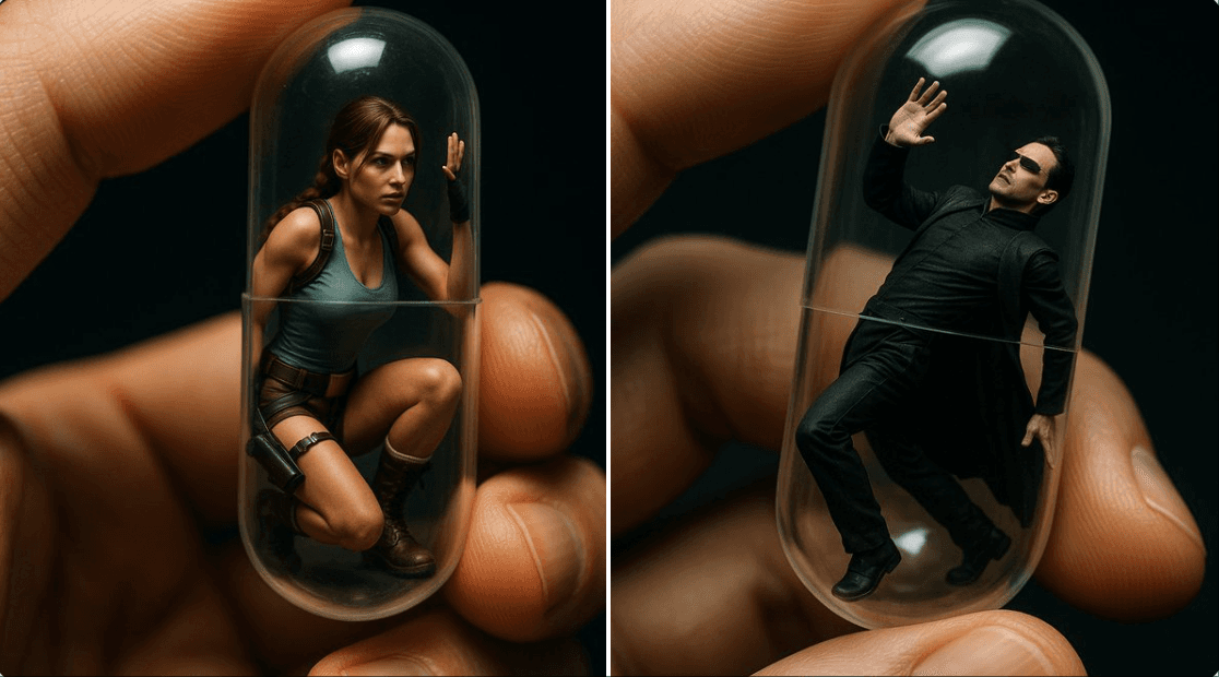 Capsules transparentes miniatures