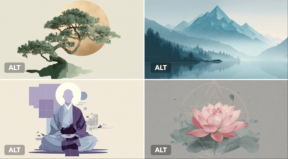 Geometric Zen — Generated result