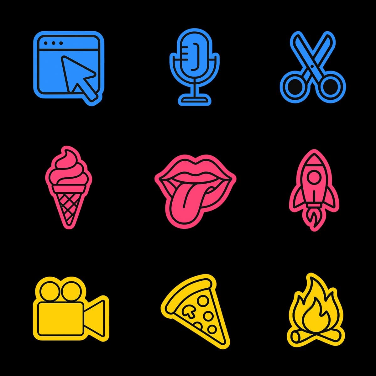 Icônes style Gumroad