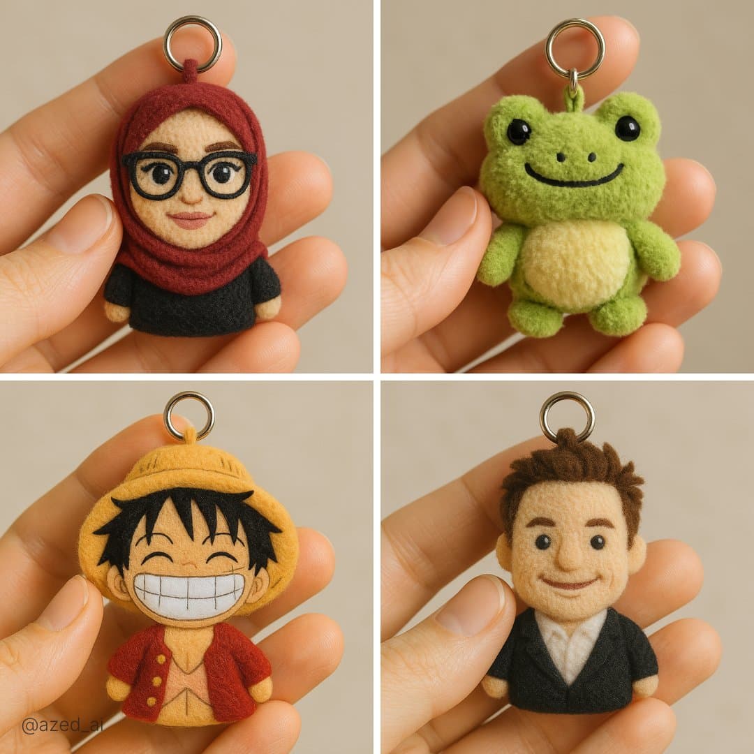 Porte-clés en peluche personnalisés