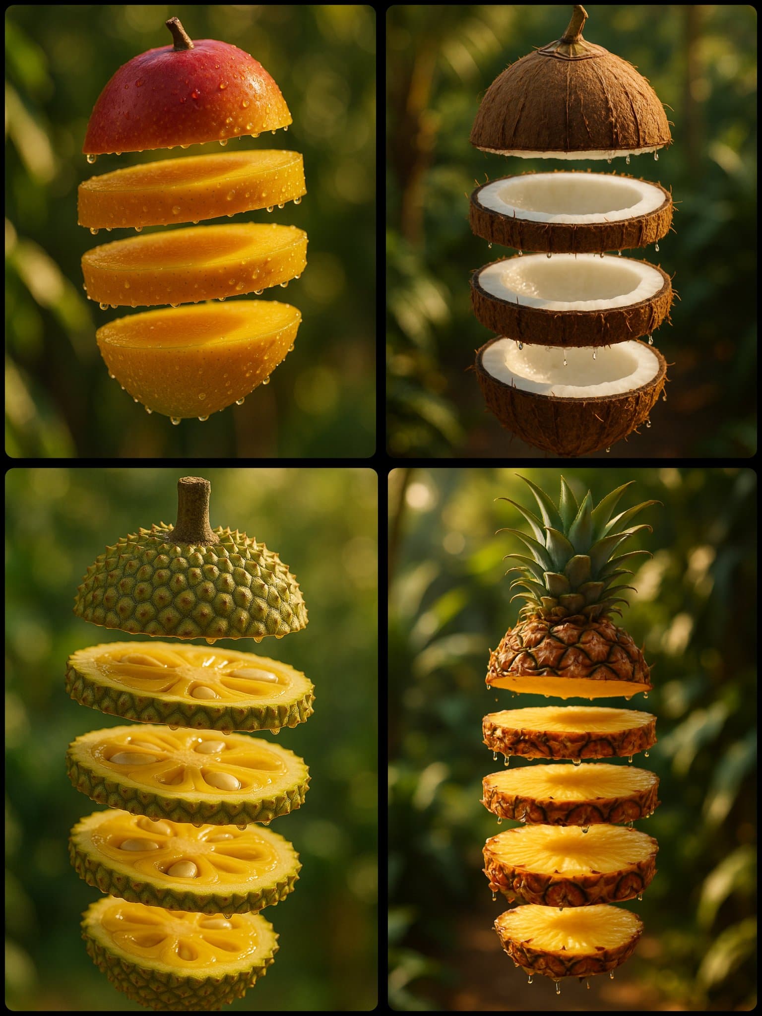 Creating Suspended Sliced Fruits — Generated result