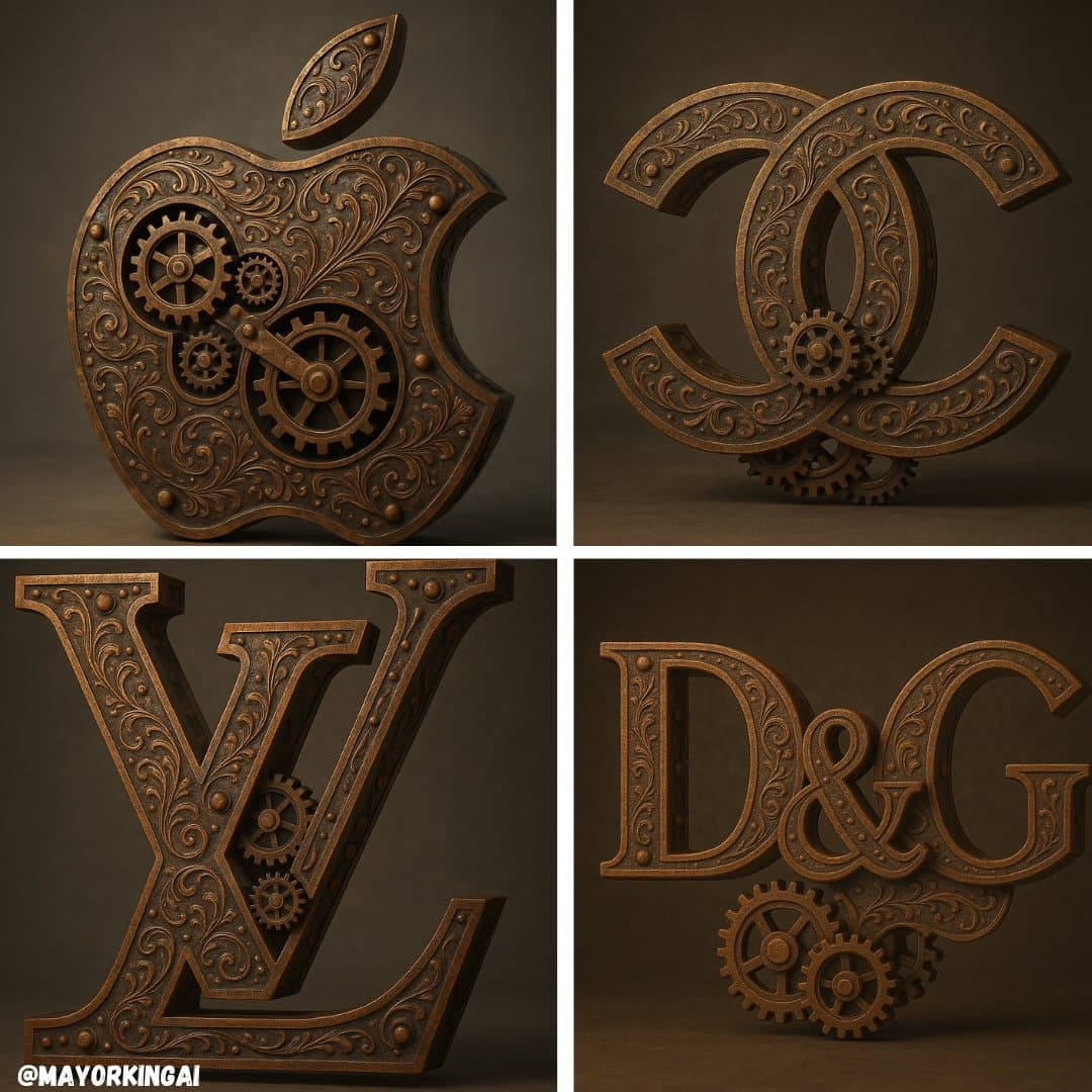 3D蒸汽朋克Logo