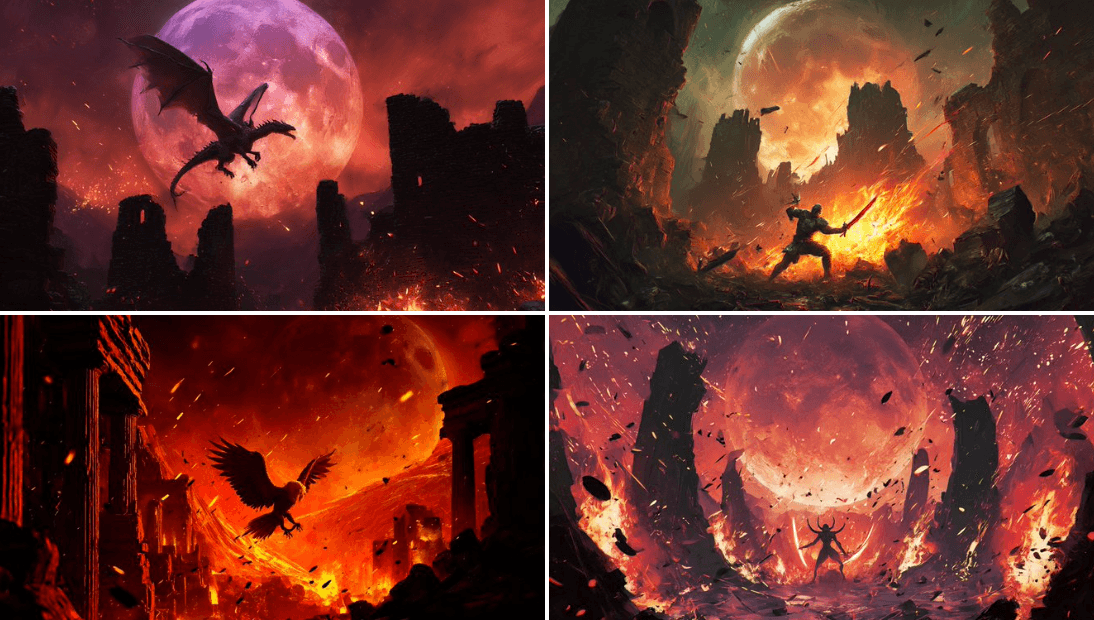 Duel Under a Blood Moon