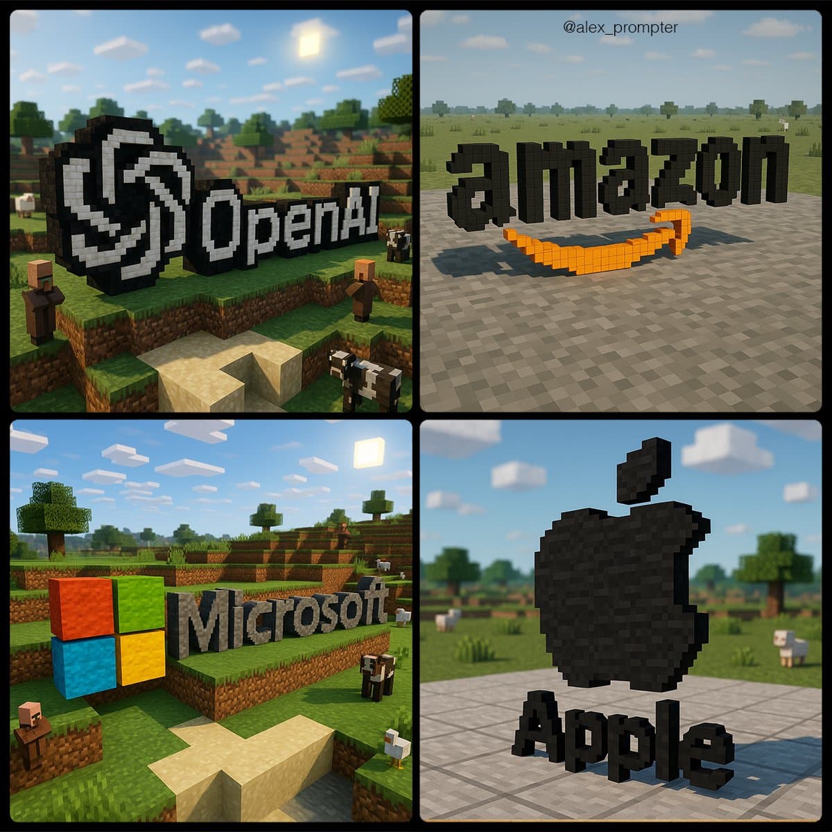 Logo in Minecraft