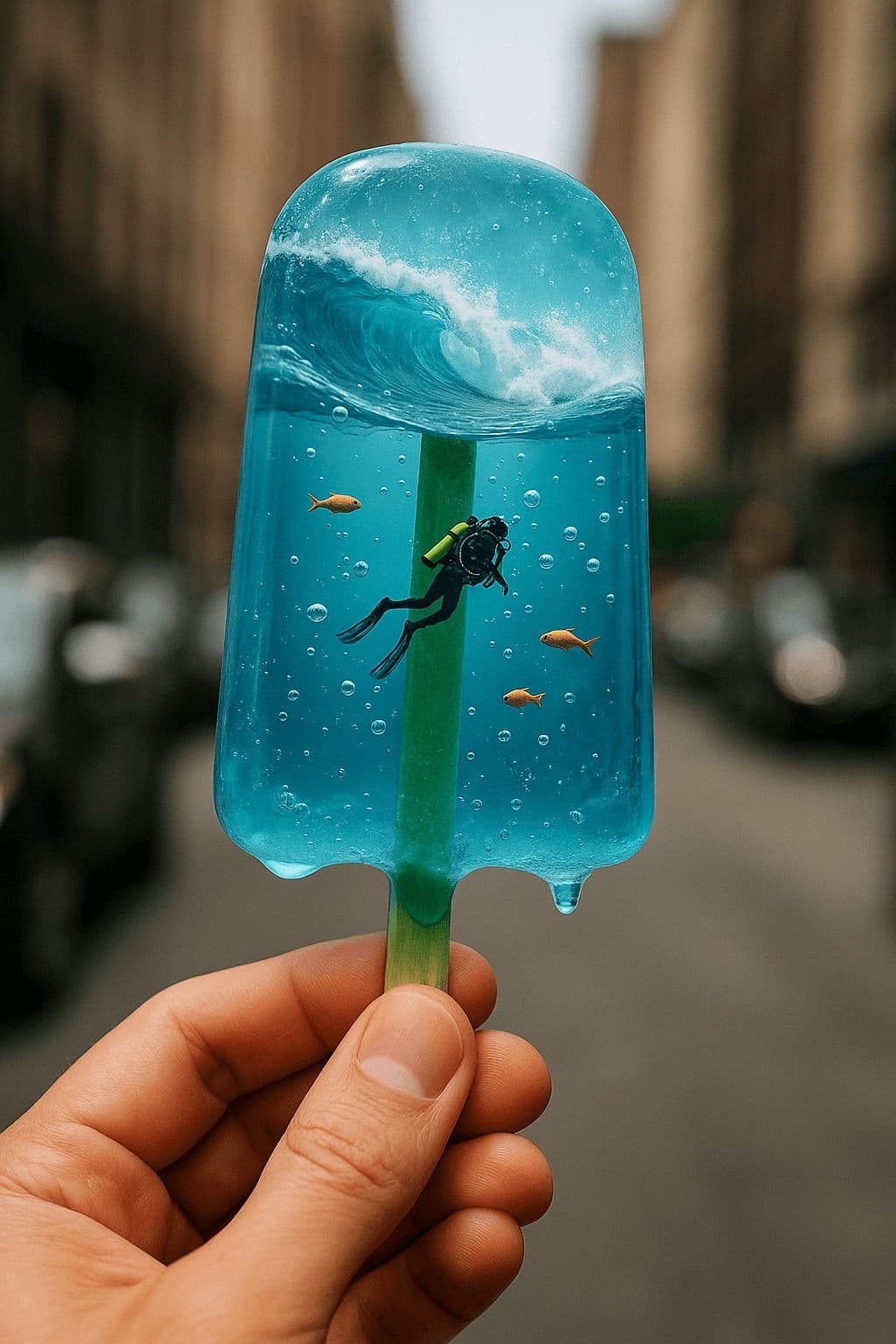Fantasy Underwater Popsicle — Generated result