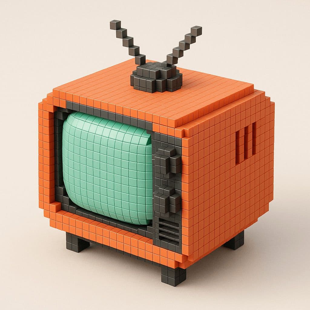 Voxel-Style 3D Icon Conversion — Generated result